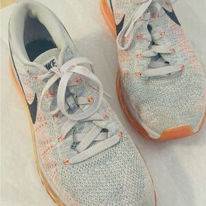 Nike Air Max with Orange and Gray Design